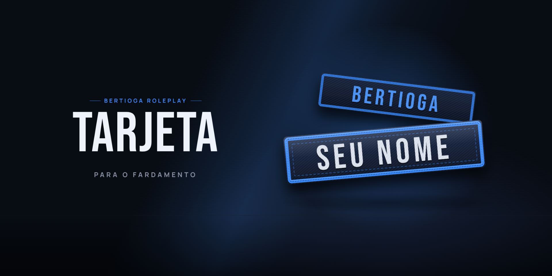 Tarjeta de nome no fardamento